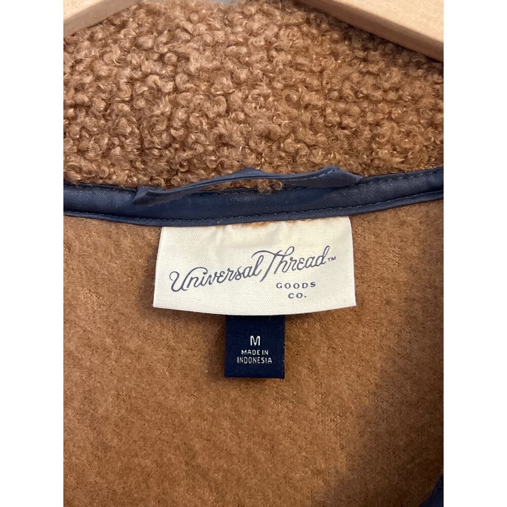 Universal Thread Fleece 3/4 Button Sweatshirt Bro… - image 2